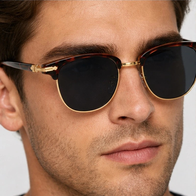 Cavendish Browline Shades - Tortoise - browline sunglasses - Eric Muller - Image 3