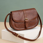 Celestine Women's Equestrian Saddle Crossbody Bag - Dark Brown - Accessories | Woman - Eric Muller - Image 2