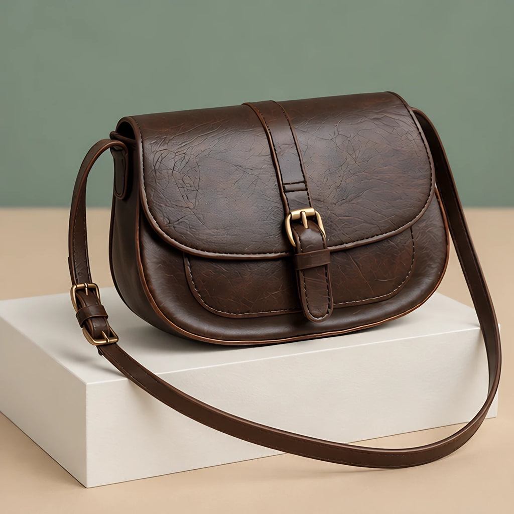 Celestine Women's Equestrian Saddle Crossbody Bag - Coffee - Bag Accessories | Woman - Eric Muller - Image 3