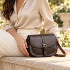 Celestine Women's Equestrian Saddle Crossbody Bag - Coffee - Accessories | Woman - Eric Muller - Image 2