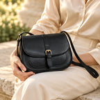 Celestine Women's Equestrian Saddle Crossbody Bag - Black - Accessories | Woman - Eric Muller - Image 2