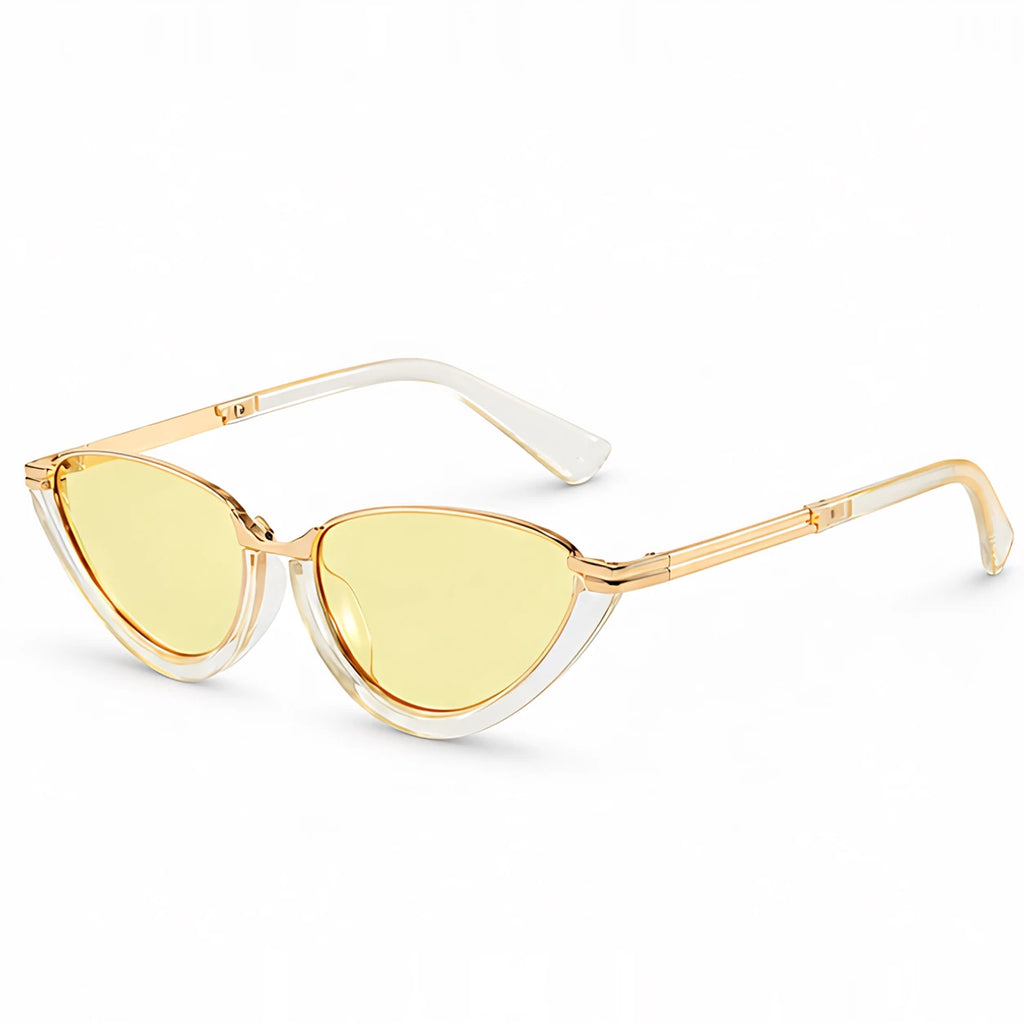 Claudine Women's Cat-Eye Sunglasses - Yellow - Accessories > Sunglasses > Cat-Eye Sunglasses - Eric Muller - Image 1