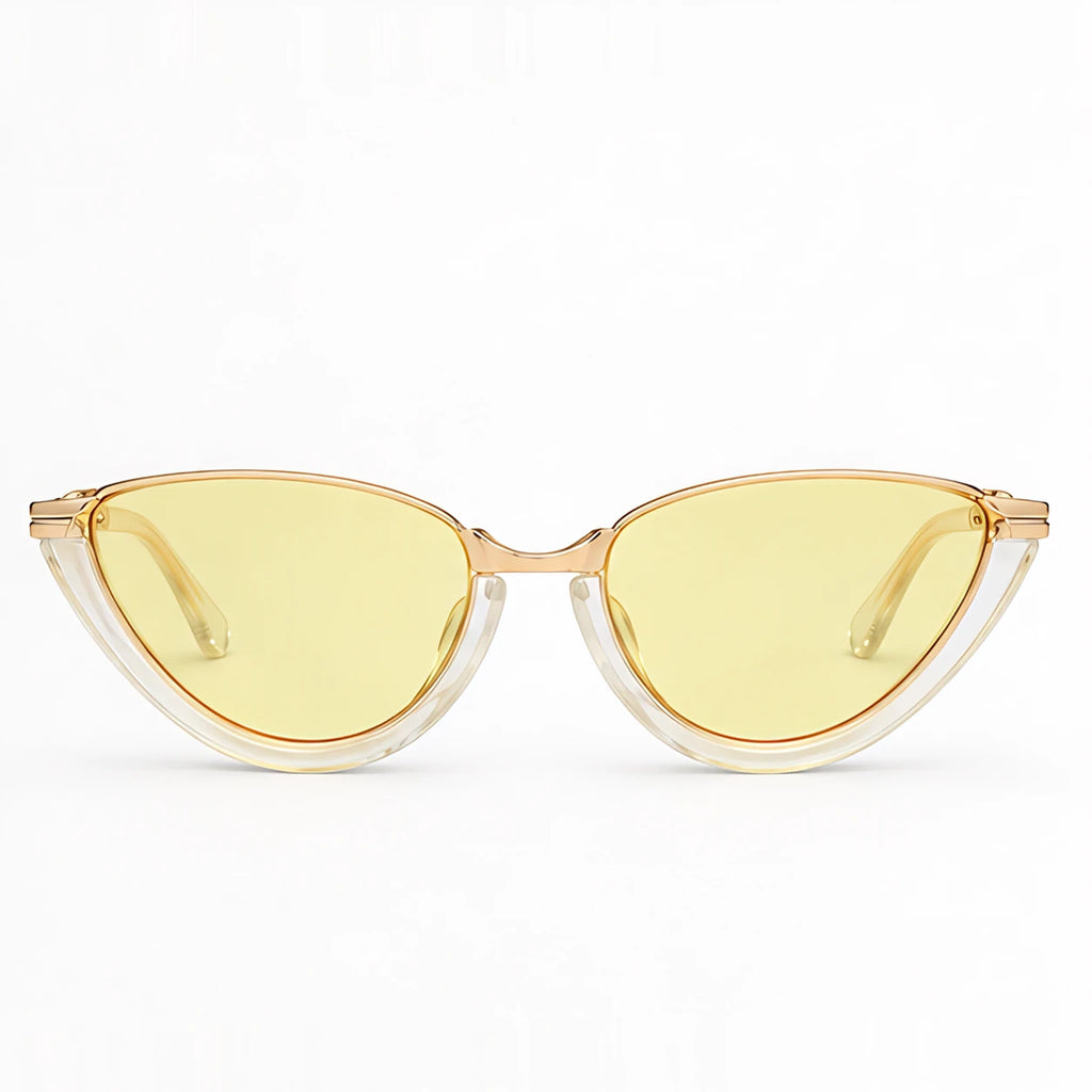 Claudine Women's Cat-Eye Sunglasses - Yellow - Accessories > Sunglasses > Cat-Eye Sunglasses - Eric Muller - Image 2