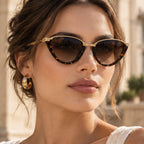 Claudine Women's Cat-Eye Sunglasses - Leopard - female - Eric Muller - Image 3