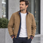 Conrad Men's Reversible Harrington Jacket - Khaki - Men's Clothing > Outerwear > Reversible Bomber Jackets - Eric Muller - Image 1
