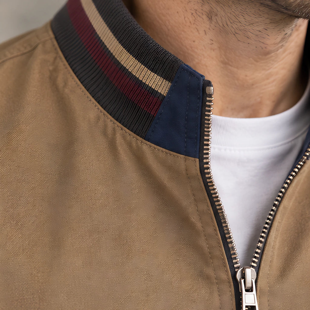 Conrad Men's Reversible Harrington Jacket - Khaki - Product Type: Jackets - Eric Muller - Image 4