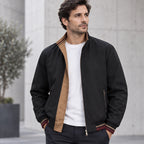 Conrad Men's Reversible Harrington Jacket - Black - Men's Clothing > Outerwear > Reversible Bomber Jackets - Eric Muller - Image 1