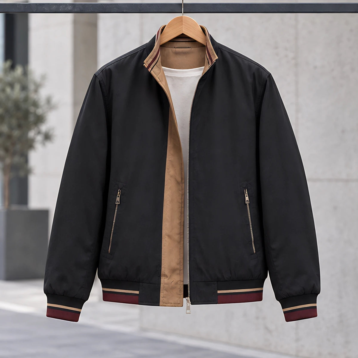 Conrad Men's Reversible Harrington Jacket - Black - Department: Men - Eric Muller - Image 3