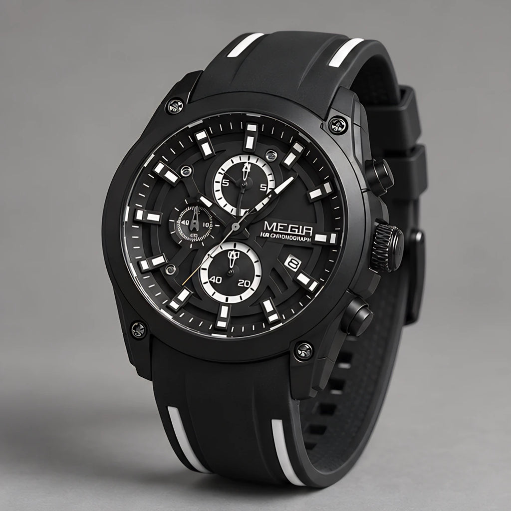 Corvello Men's Chronograph Watch 49mm - Charcoal - Accessories > Watches > Chronograph Watches - Eric Muller - Image 1