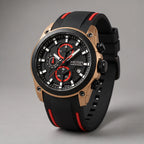 Corvello Men's Chronograph Watch 49mm - Crimson - Accessories > Watches > Chronograph Watches - Eric Muller - Image 1