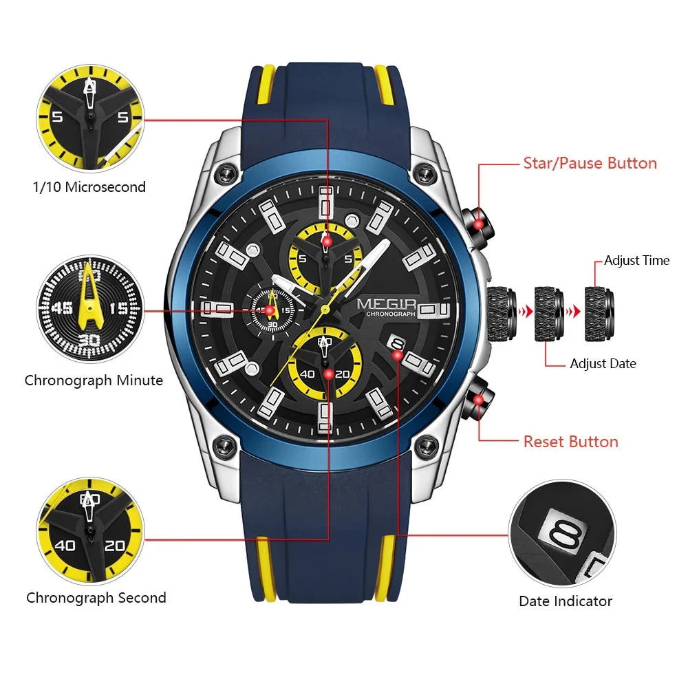 Corvello Men's Chronograph Watch 49mm - Accessories > Watches > Chronograph Watches - Eric Muller - Image 1