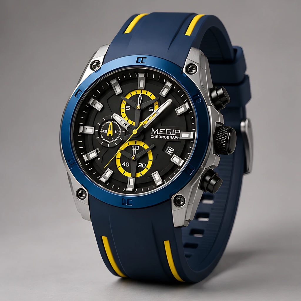 Corvello Men's Chronograph Watch 49mm - Royal Blue - Accessories > Watches > Chronograph Watches - Eric Muller - Image 1