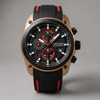 Corvello Men's Chronograph Watch 49mm - Crimson - Accessories > Watches > Chronograph Watches - Eric Muller - Image 2