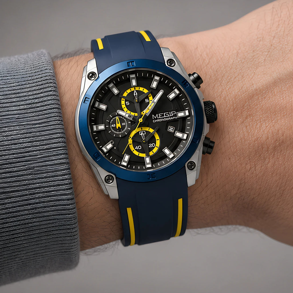 Corvello Men's Chronograph Watch 49mm - Royal Blue - male - Eric Muller - Image 3