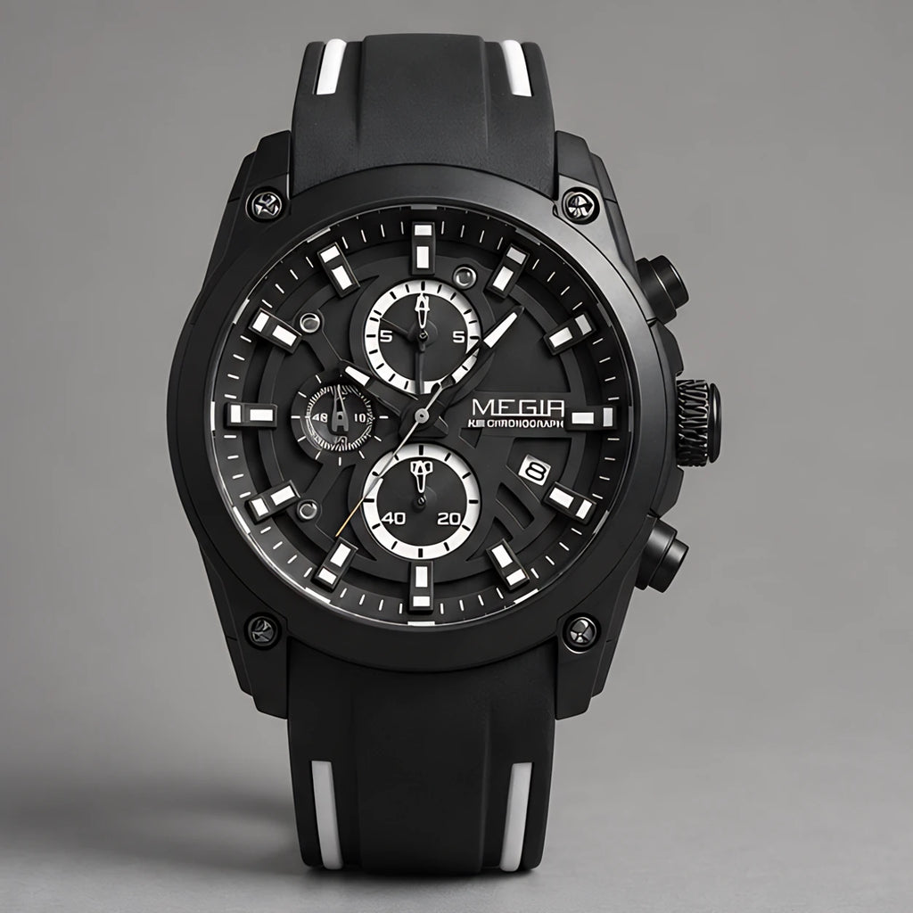 Corvello Men's Chronograph Watch 49mm - Charcoal - Accessories > Watches > Chronograph Watches - Eric Muller - Image 2