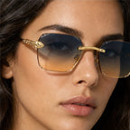 Cressida Rimless Shades - Dusk - rectangular frames - Eric Muller - Image 4