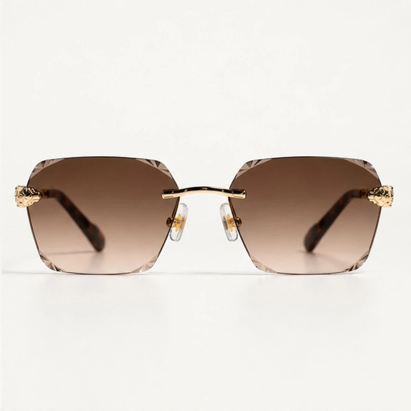 Cressida Rimless Shades - Mocha - sunglasses - Eric Muller - Image 2