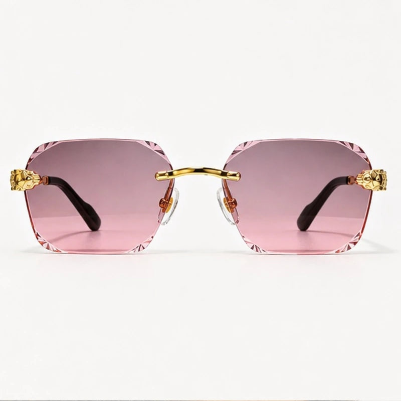 Cressida Rimless Shades - Blush - sunglasses - Eric Muller - Image 2