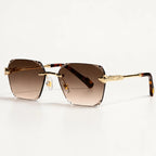 Cressida Rimless Shades - Mocha - Sunglasses - Eric Muller - Image 1