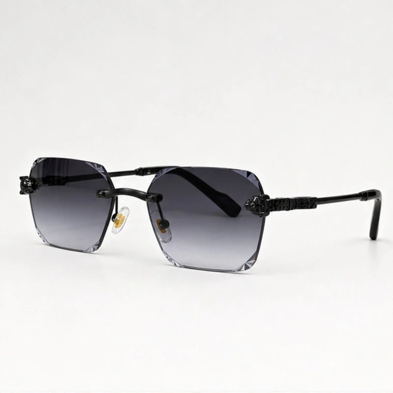 Cressida Rimless Shades - Graphite - Sunglasses - Eric Muller - Image 1