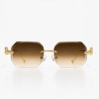 Cyrus Rimless Shades - Amber - sunglasses - Eric Muller - Image 2