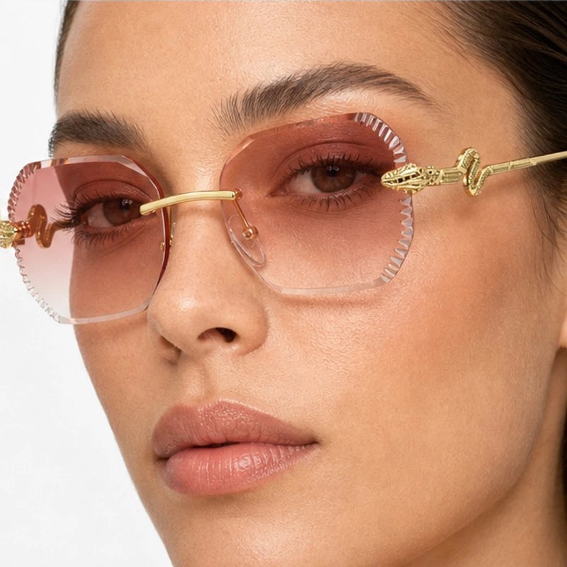 Cyrus Rimless Shades - Pearl - rimless sunglasses - Eric Muller - Image 3