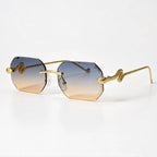 Cyrus Rimless Shades - Sand - Sunglasses - Eric Muller - Image 1