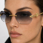 Cyrus Rimless Shades - Smoke - rimless sunglasses - Eric Muller - Image 3