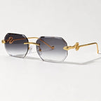 Cyrus Rimless Shades - Smoke - Sunglasses - Eric Muller - Image 1