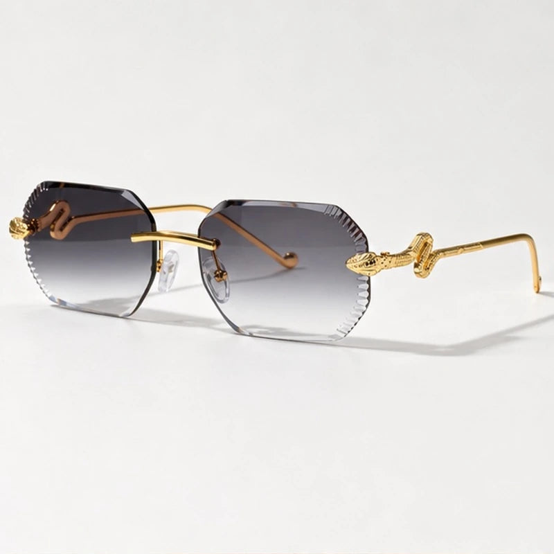 Cyrus Rimless Shades - Smoke - Sunglasses - Eric Muller - Image 1
