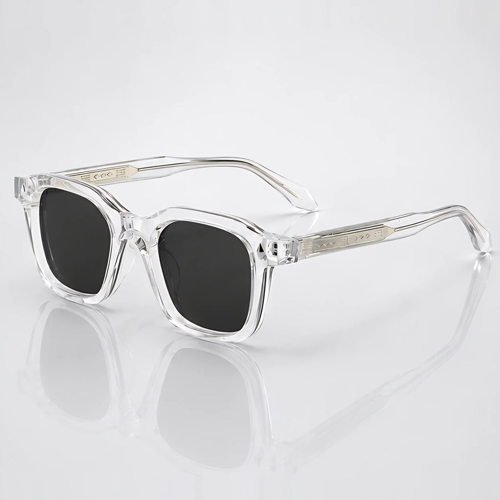 Dante Chunky Full-Rim Square Sunglasses - Clear - Accessories > Sunglasses > Square Sunglasses - Eric Muller - Image 1