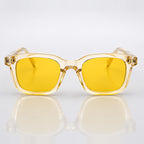 Dante Chunky Full-Rim Square Sunglasses - Lemon - sunglasses - Eric Muller - Image 2