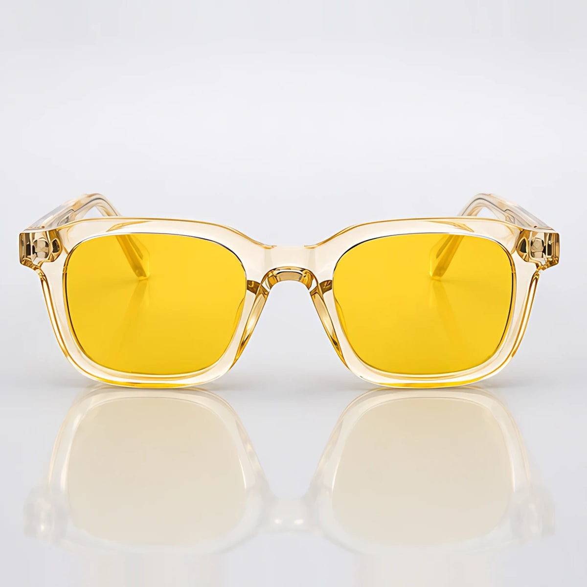 Dante Chunky Full-Rim Square Sunglasses - Lemon - sunglasses - Eric Muller - Image 2