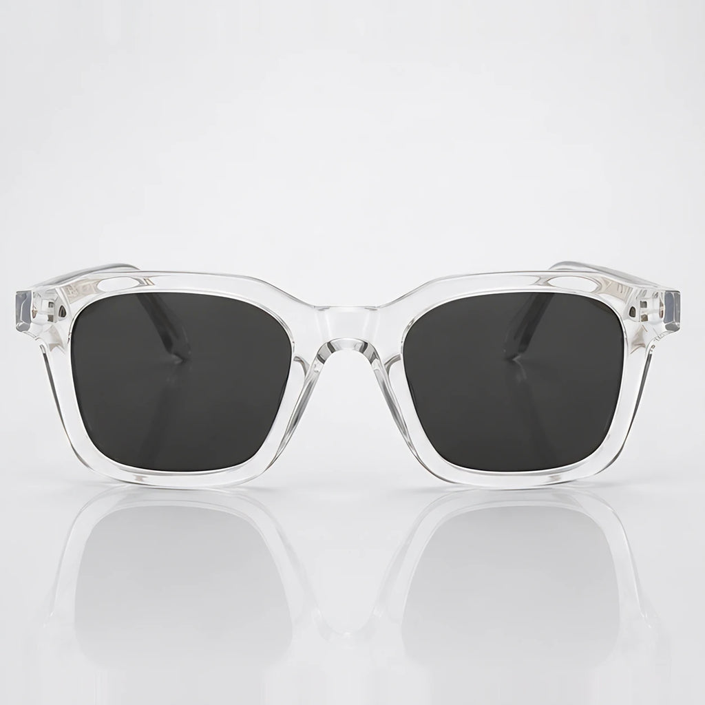 Dante Chunky Full-Rim Square Sunglasses - Clear - sunglasses - Eric Muller - Image 2