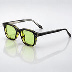 Dante Chunky Full-Rim Square Sunglasses - Lime - Accessories > Sunglasses > Square Sunglasses - Eric Muller - Image 1