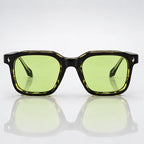 Dante Chunky Full-Rim Square Sunglasses - Lime - sunglasses - Eric Muller - Image 2