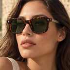 Dante Chunky Full-Rim Square Sunglasses - Tortoise - square frame - Eric Muller - Image 4