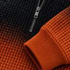 Darrow Men's Waffle-Knit Half-Zip Hoodie - Orange - hoodie - Eric Muller - Image 3