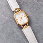 Delphira Women's Leather-Strap Quartz Watch - White - Women's Accessories > Watches > Rectangular Quartz Watches - Eric Muller - Image 2