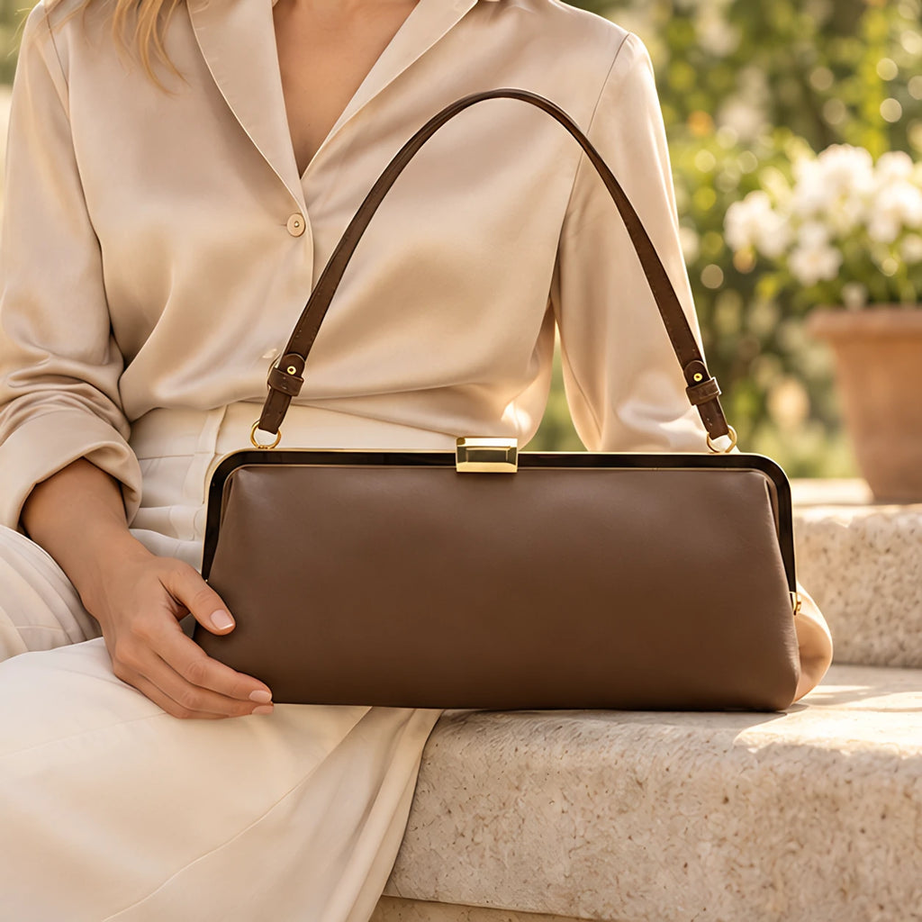 Demelza Women's Clasp-Frame Shoulder Bag - Clothing - Eric Muller - Image 4