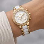 Doreva Women's Three-Subdial Quartz Watch - Gold White - female - Eric Muller - Image 3