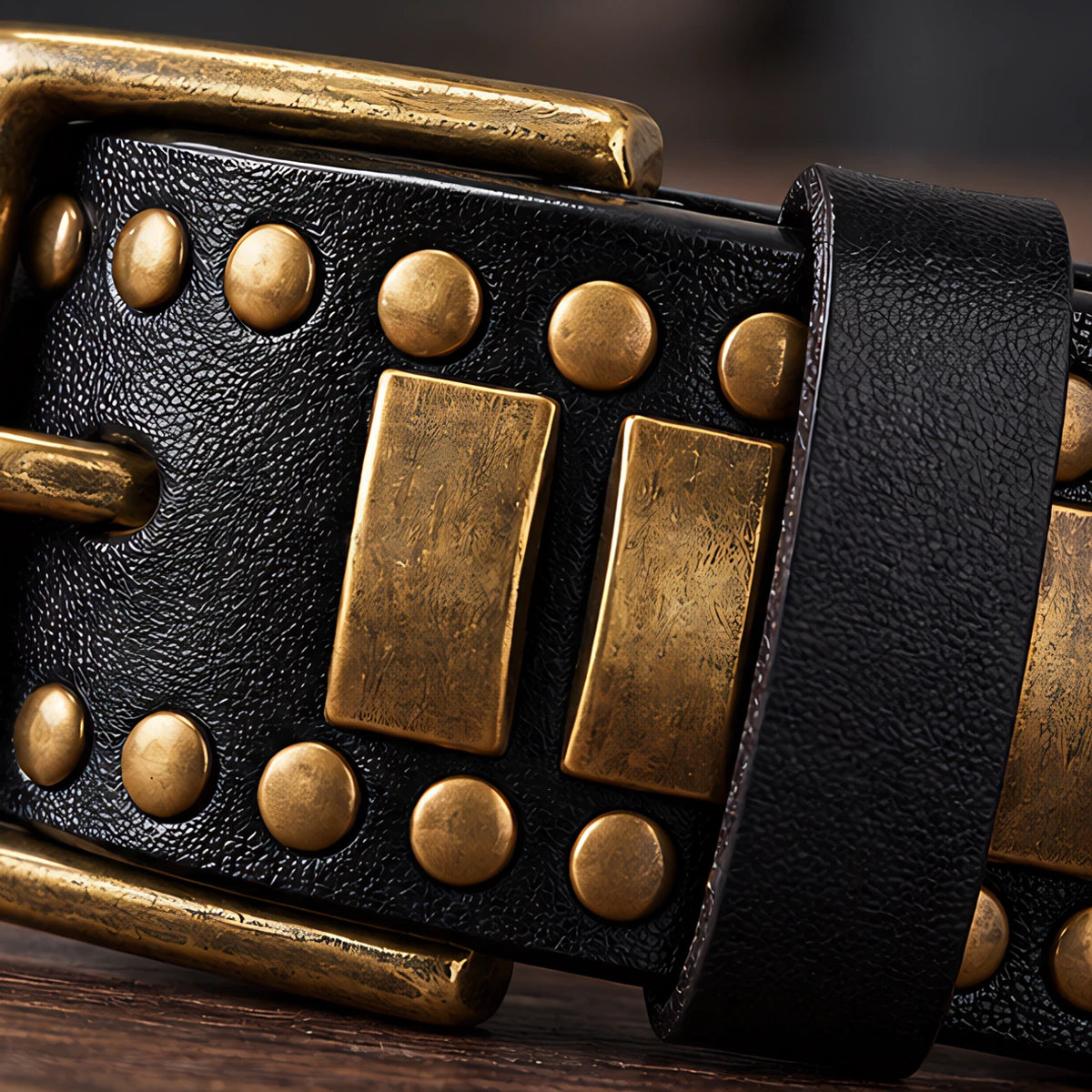 Dorian Men's Genuine Leather Statement Belt - Black - male - Eric Muller - Image 3