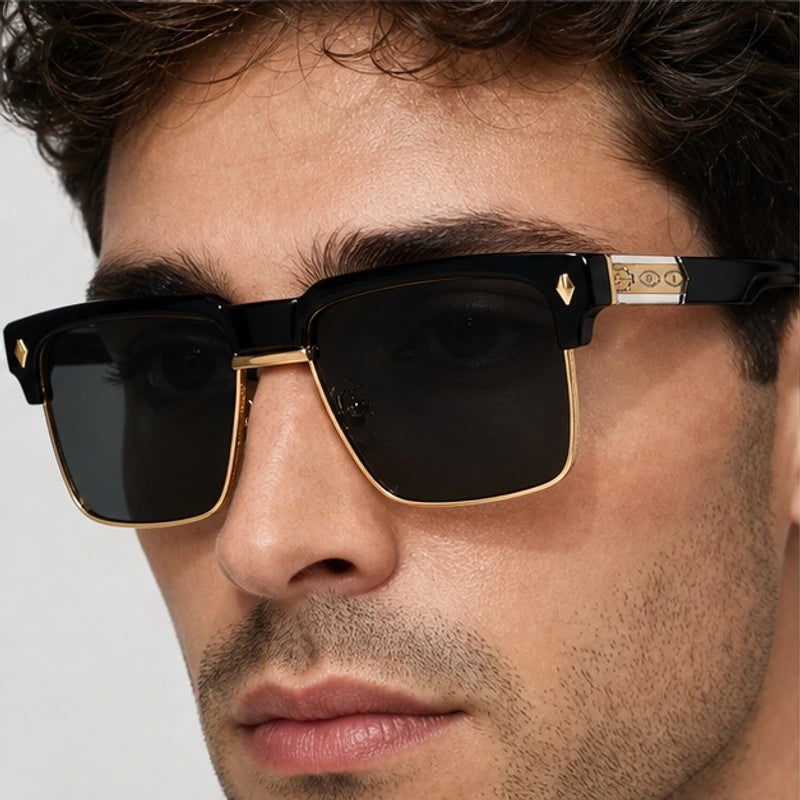 Duke Browline Shades - Onyx - browline sunglasses - Eric Muller - Image 3