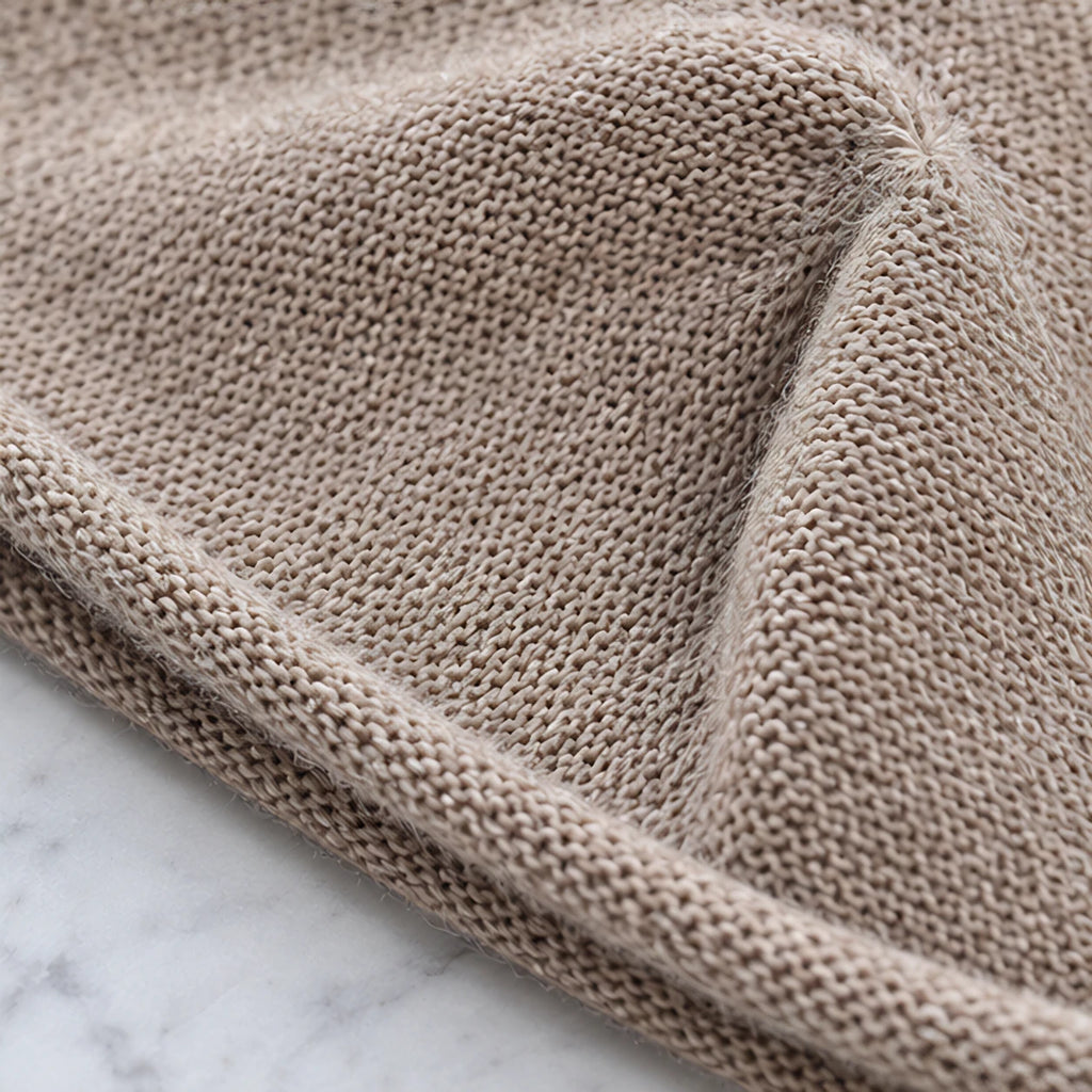Elaraine Soft Cashmere Wool Beanie - Taupe - Accessories > Hats > Beanies - Eric Muller - Image 3