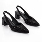 Eliza Rhinestone Block-Heel Slingback Pumps - Black - wap - Eric Muller - Image 2