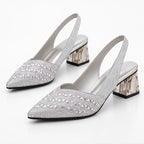 Eliza Rhinestone Block-Heel Slingback Pumps - Silver - wap - Eric Muller - Image 2