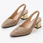 Eliza Rhinestone Block-Heel Slingback Pumps - Gold - wap - Eric Muller - Image 2