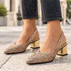 Eliza Rhinestone Block-Heel Slingback Pumps - Gold - wapfoot - Eric Muller - Image 3