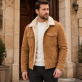 Ellsworth Men's Sherpa Collar Utility Jacket - Khaki - Men's Clothing > Outerwear > Utility Jackets - Eric Muller - Image 1