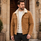 Ellsworth Men's Sherpa Collar Utility Jacket - Khaki - Men's Clothing > Outerwear > Utility Jackets - Eric Muller - Image 1